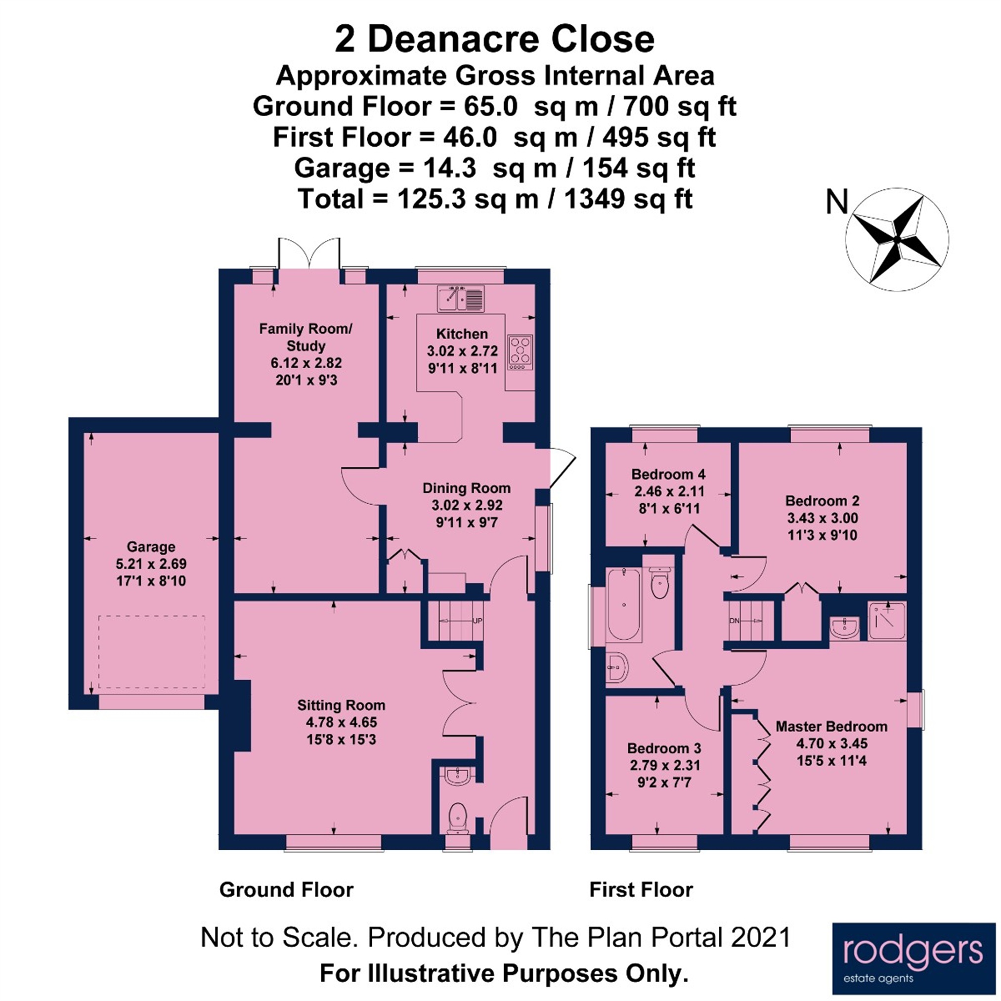 Floorplans For Deanacre Close, Chalfont St Peter, Buckinghamshire