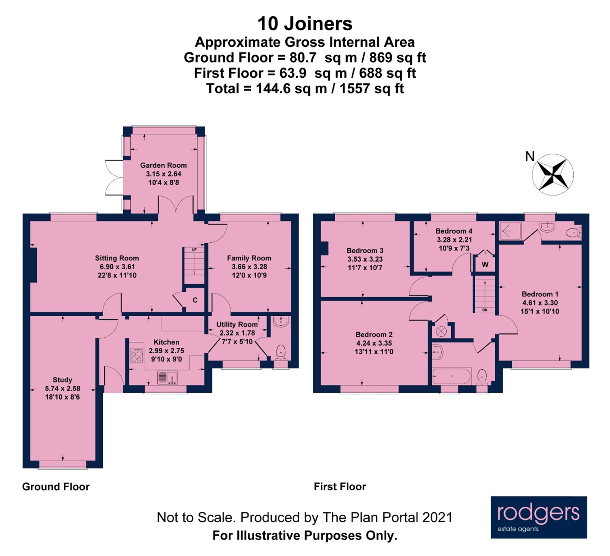 Floorplans For Joiners Way, Chalfont St Peter, Buckinghamshire