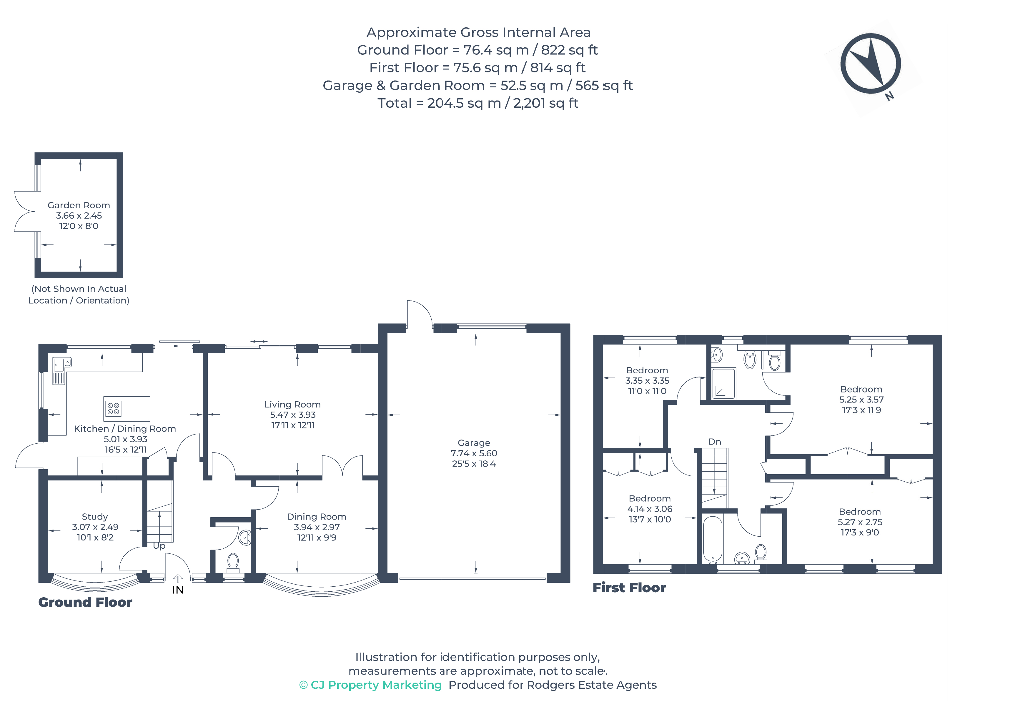 Floorplans For Hill Rise, Chalfont St Peter, Buckinghamshire