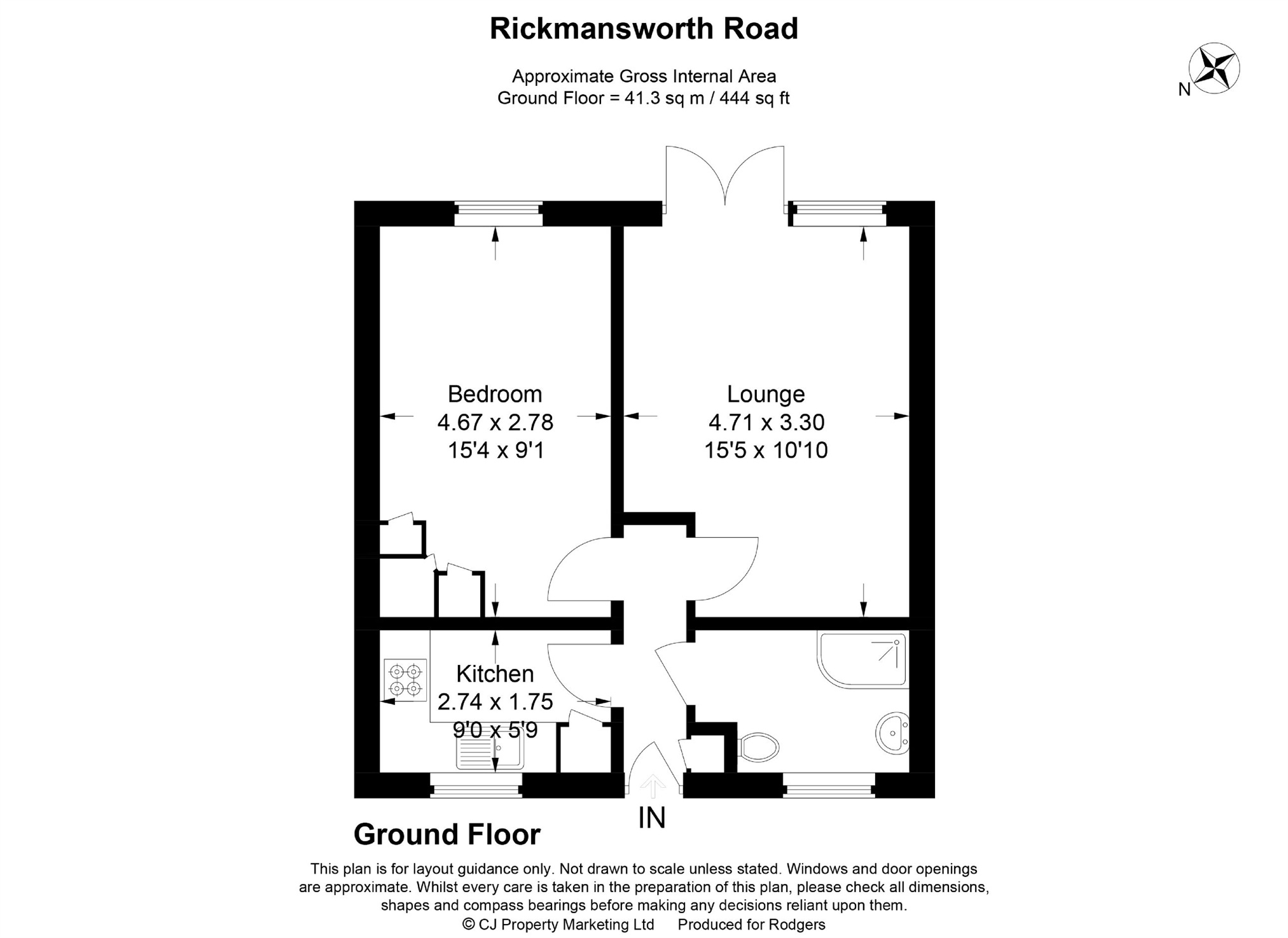 Floorplans For Rickmansworth Road, Harefield, Middlesex