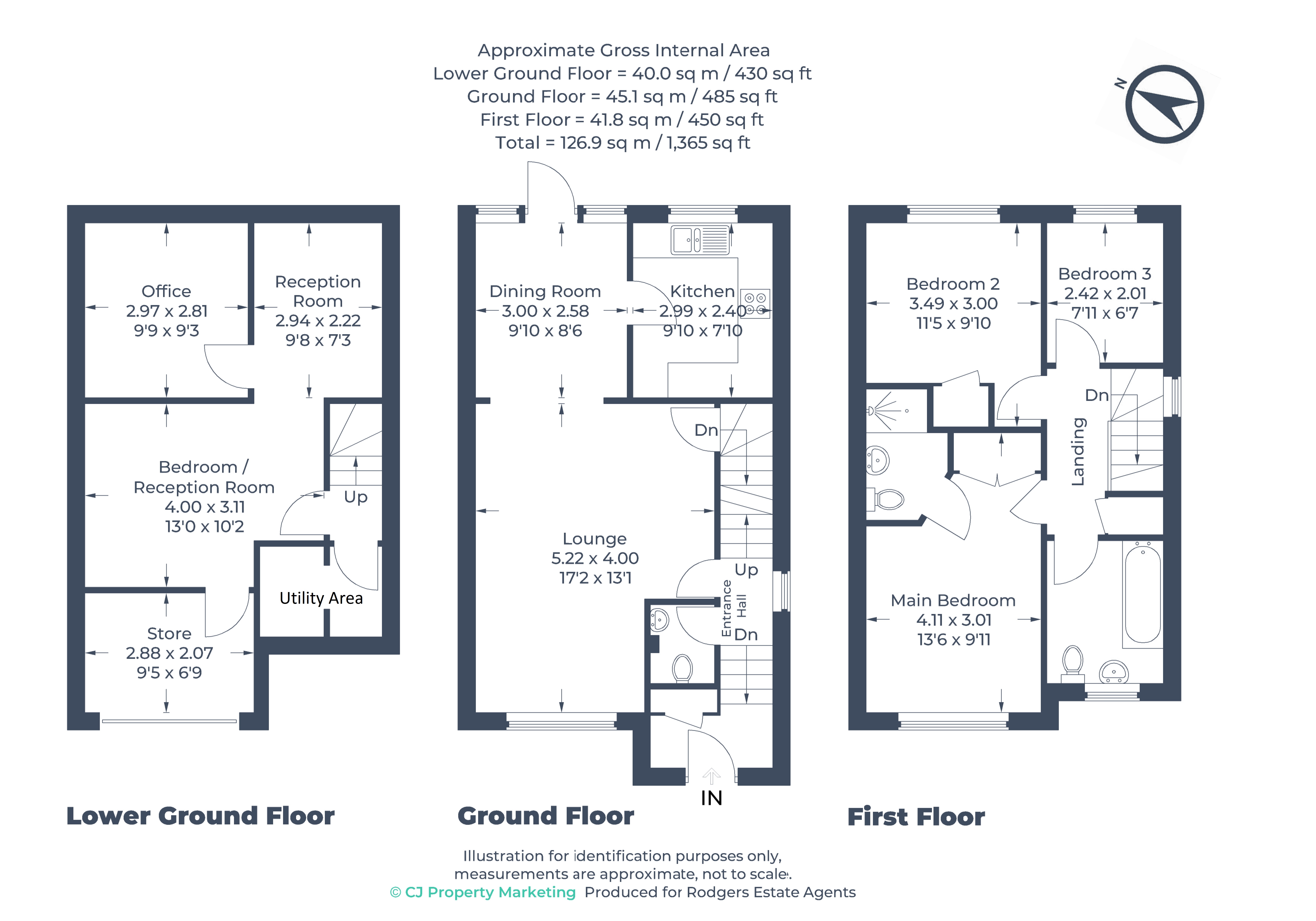 Floorplans For Barrington Drive, Harefield, Middlesex