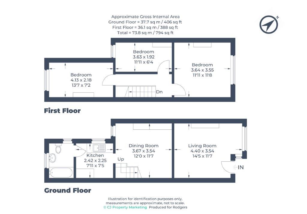 Floorplans For Park Lane, Harefield, Middlesex