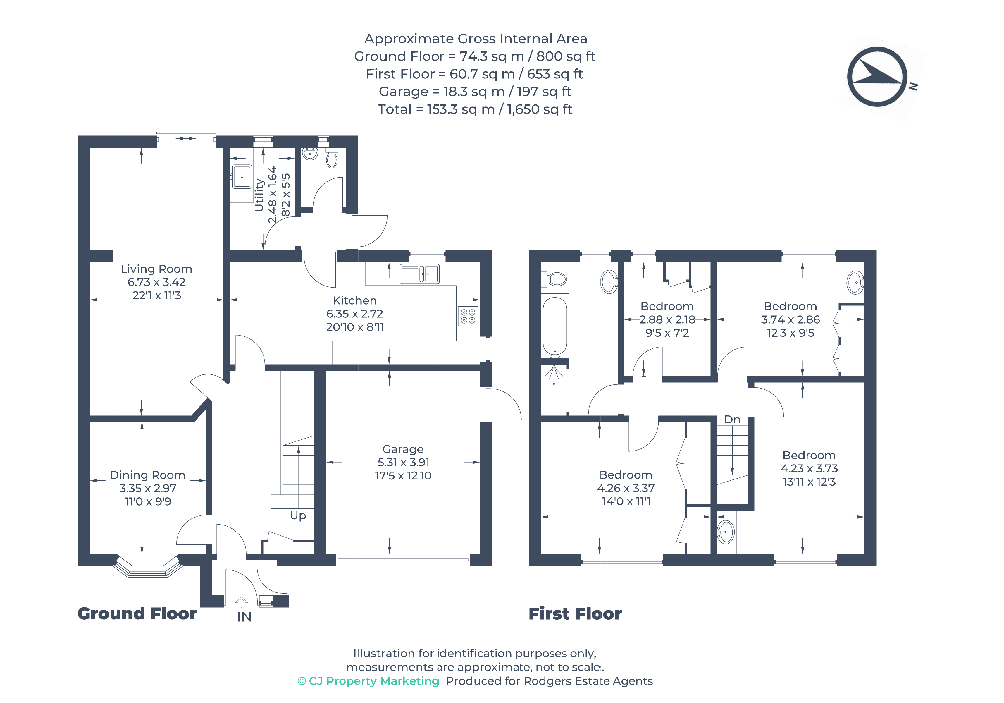 Floorplans For The Vale, Chalfont St Peter, Buckinghamshire