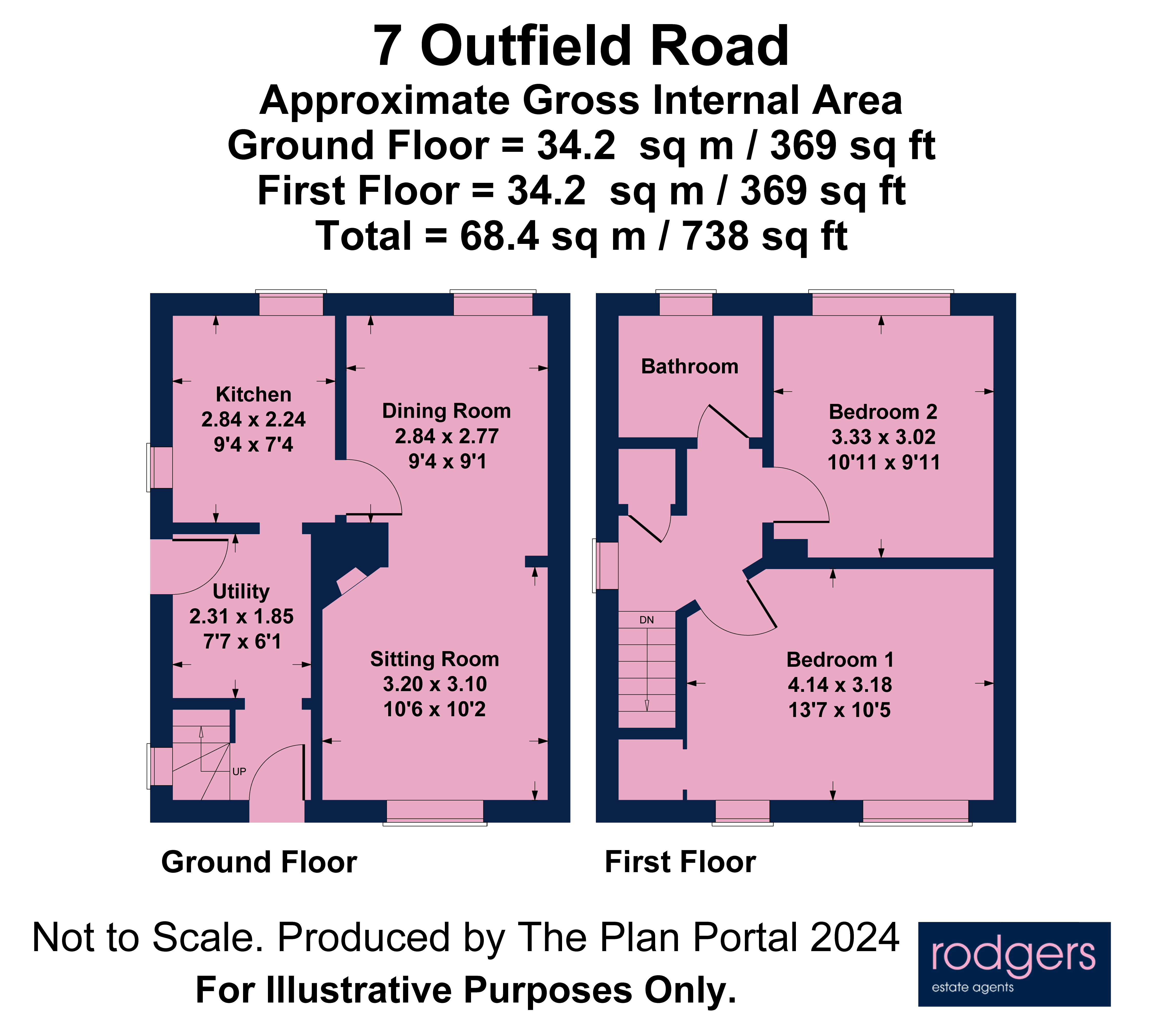 Floorplans For Outfield Road, Chalfont St Peter, Buckinghamshire