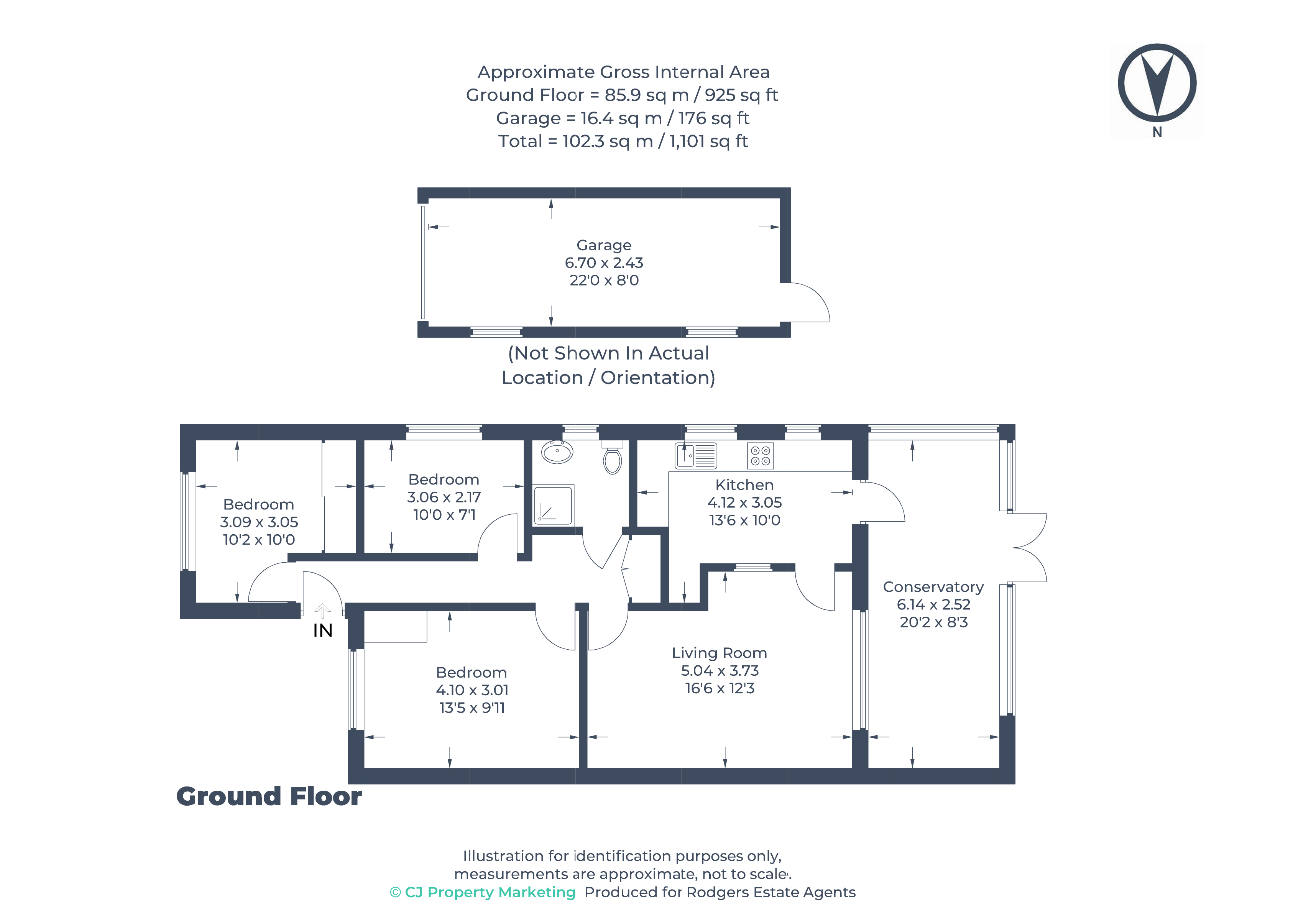 Floorplans For Hall Drive, Harefield, Middlesex