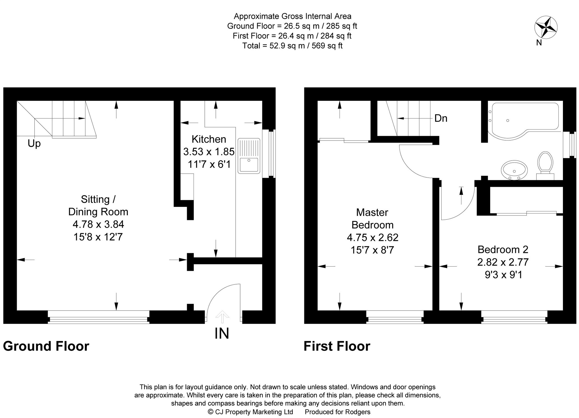 Floorplans For Peerless Drive, Harefield, Middlesex