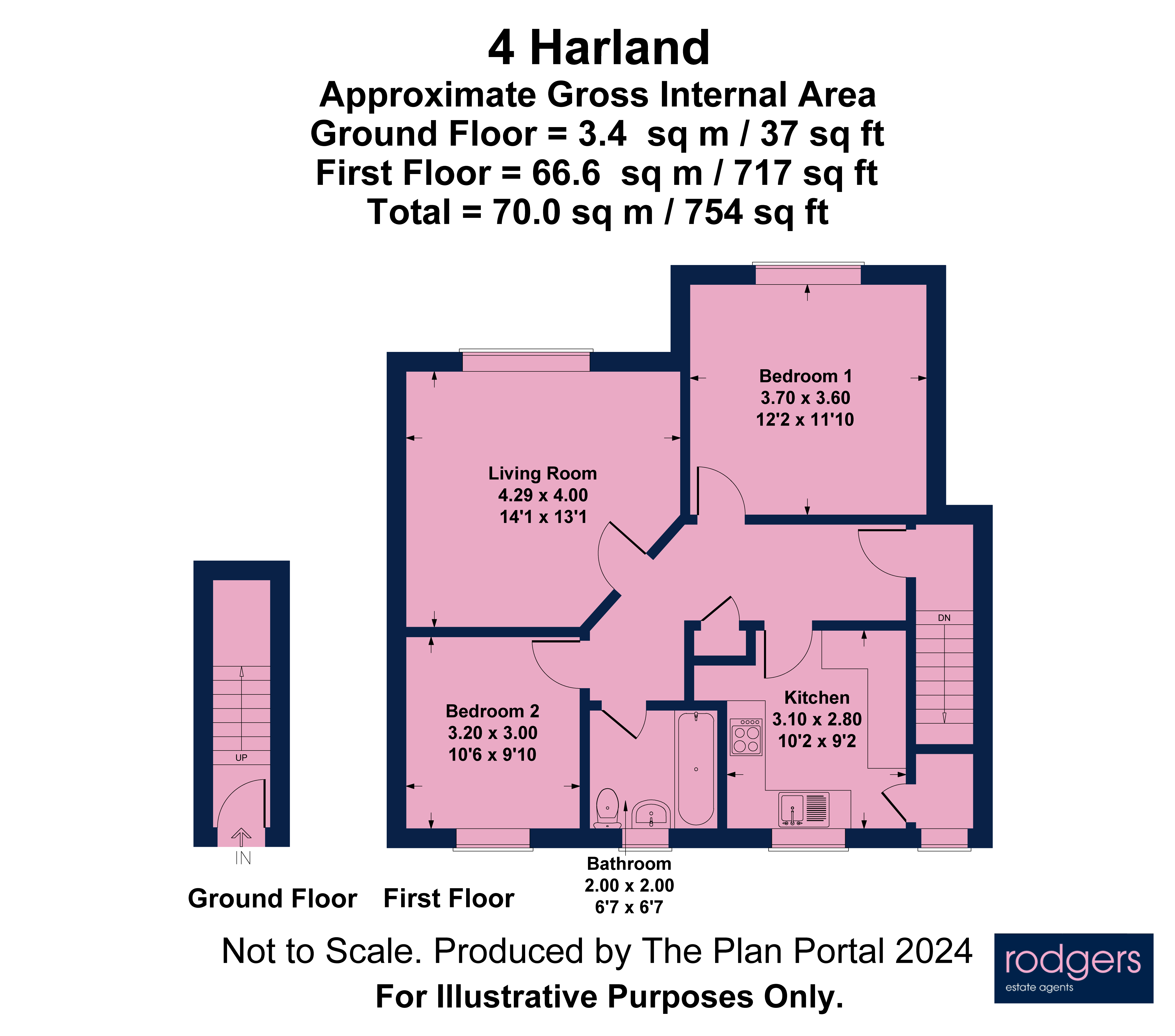 Floorplans For Merle Avenue, Harefield, Middlesex