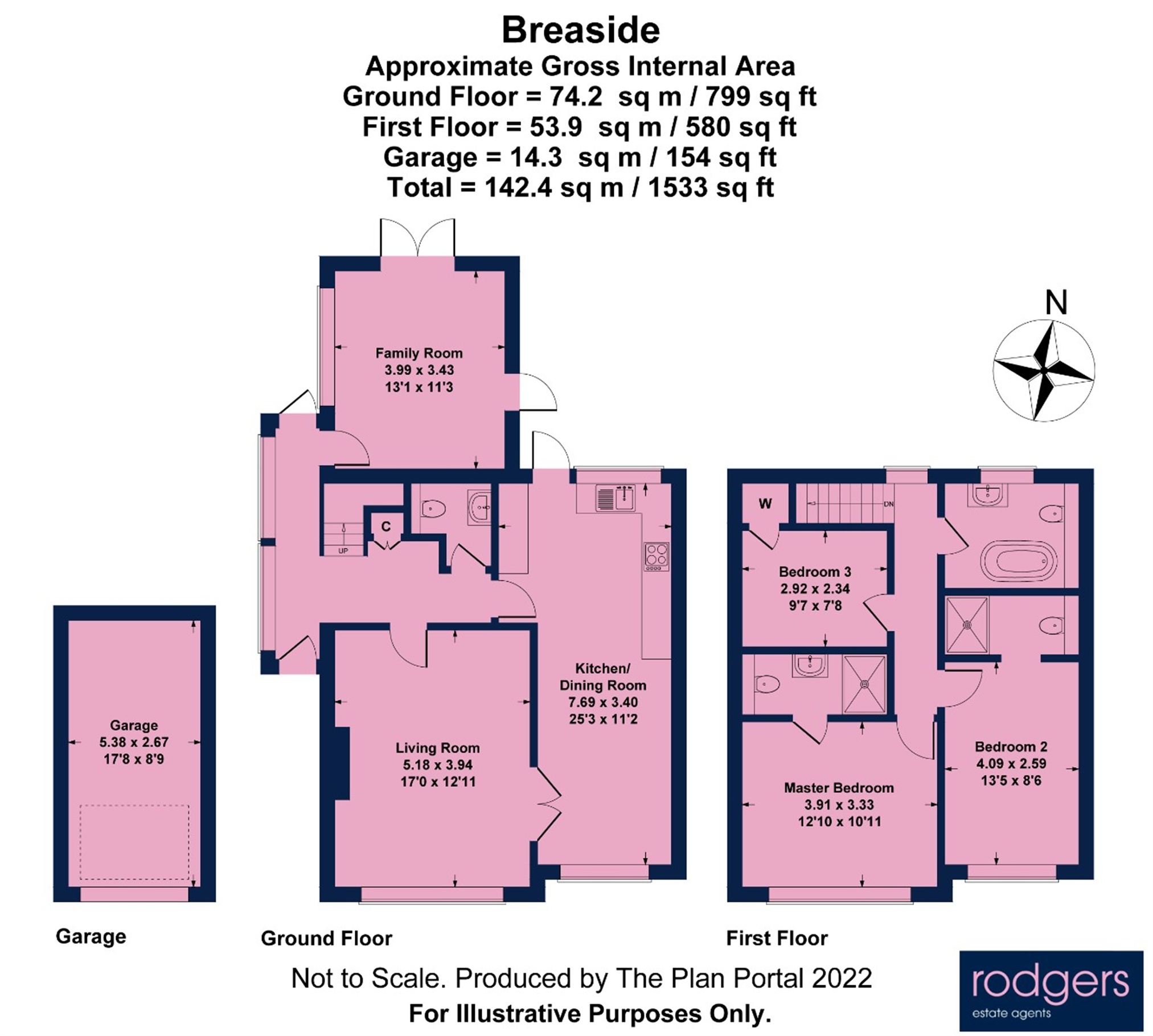 Floorplans For Gold Hill North, Chalfont St Peter, Buckinghamshire