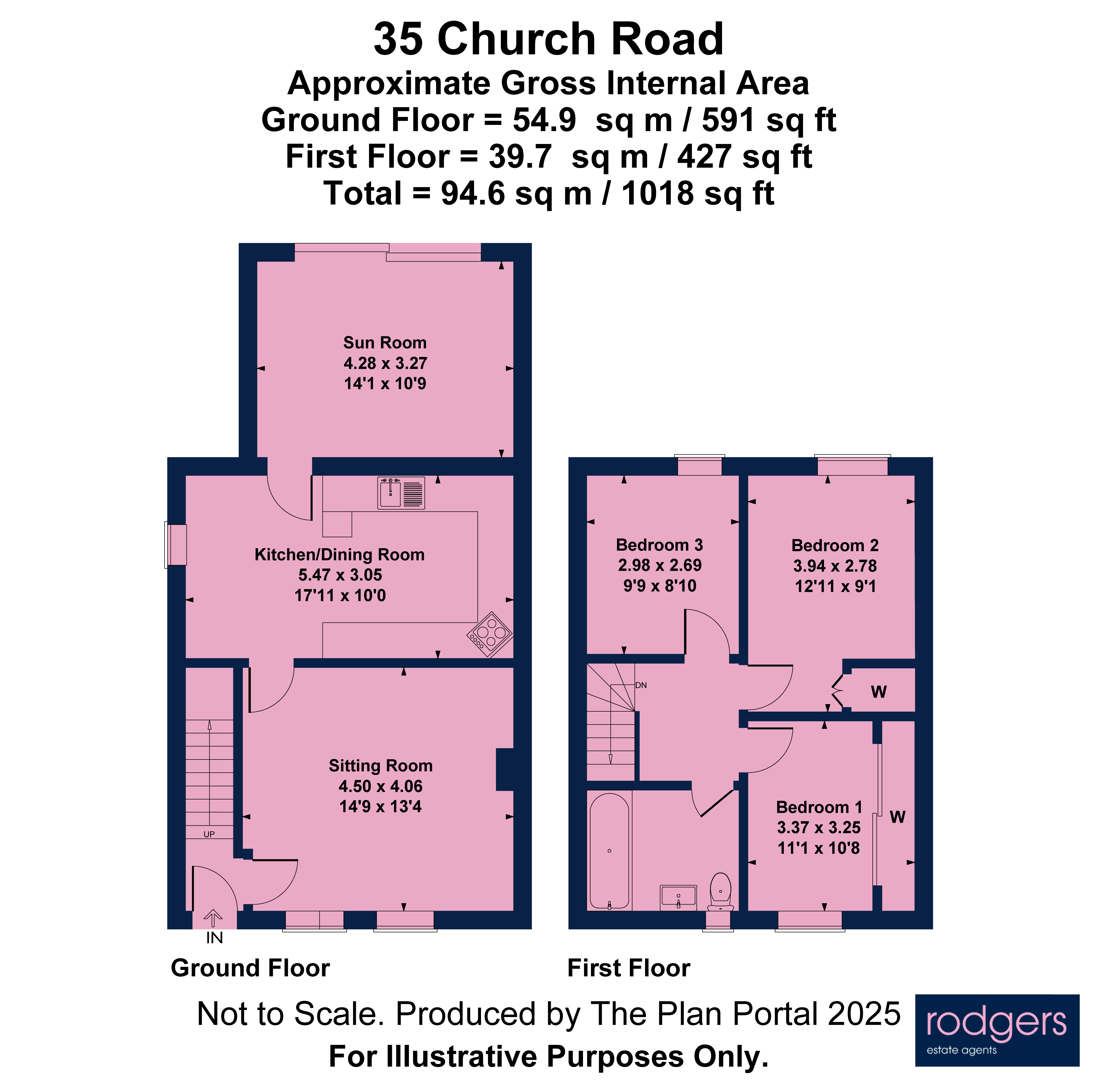 Floorplans For Church Road, Harefield