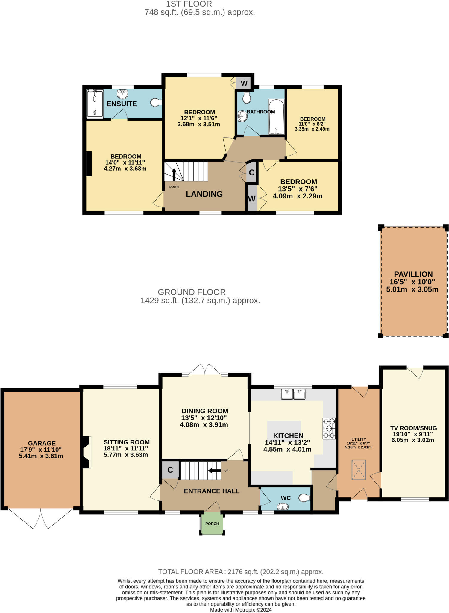 Floorplans For Hurst, Martock, Somerset